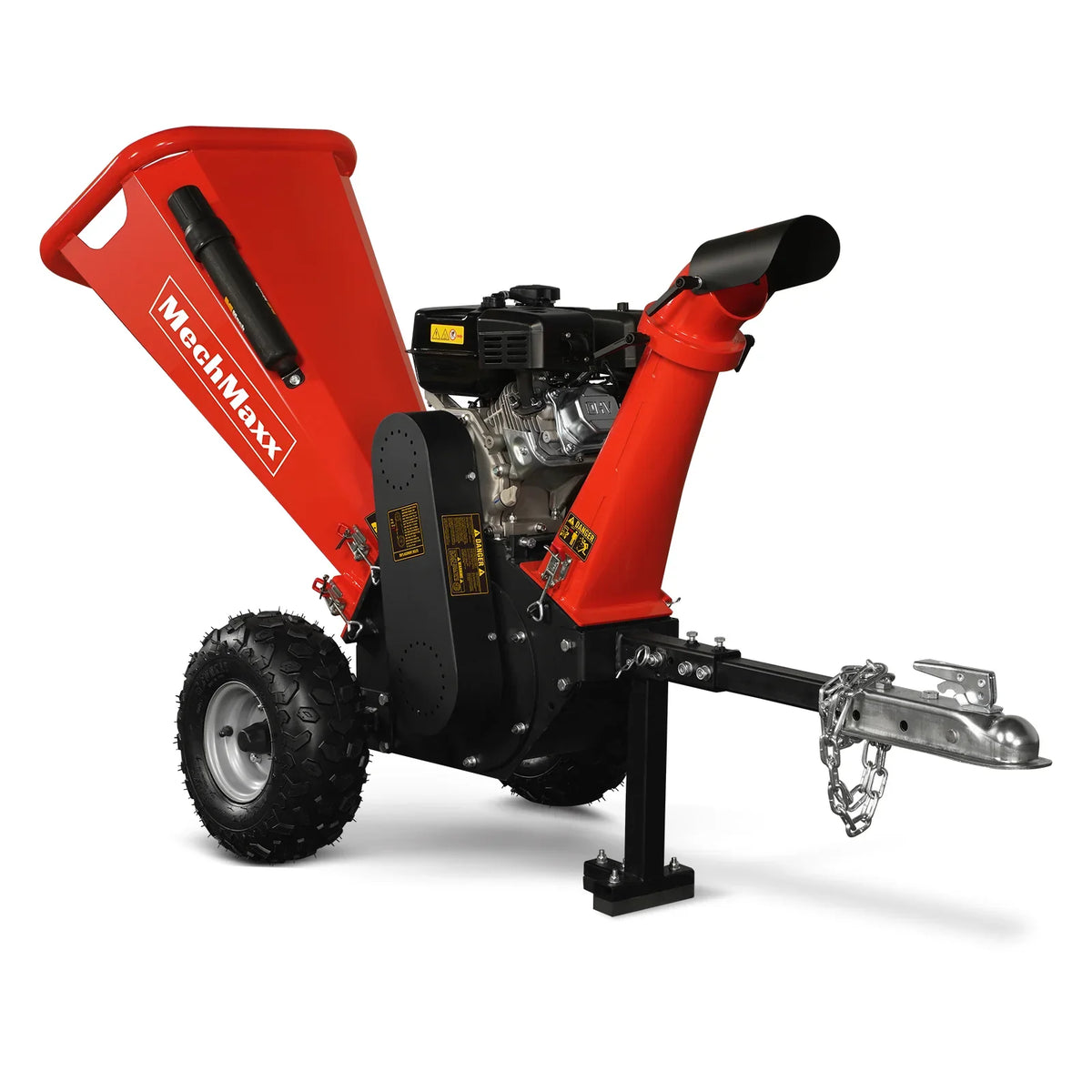MechMaxx 4 inch DUCAR 212cc 7hp Gas Engine Powered Wood Chipper with Towbar, GS650