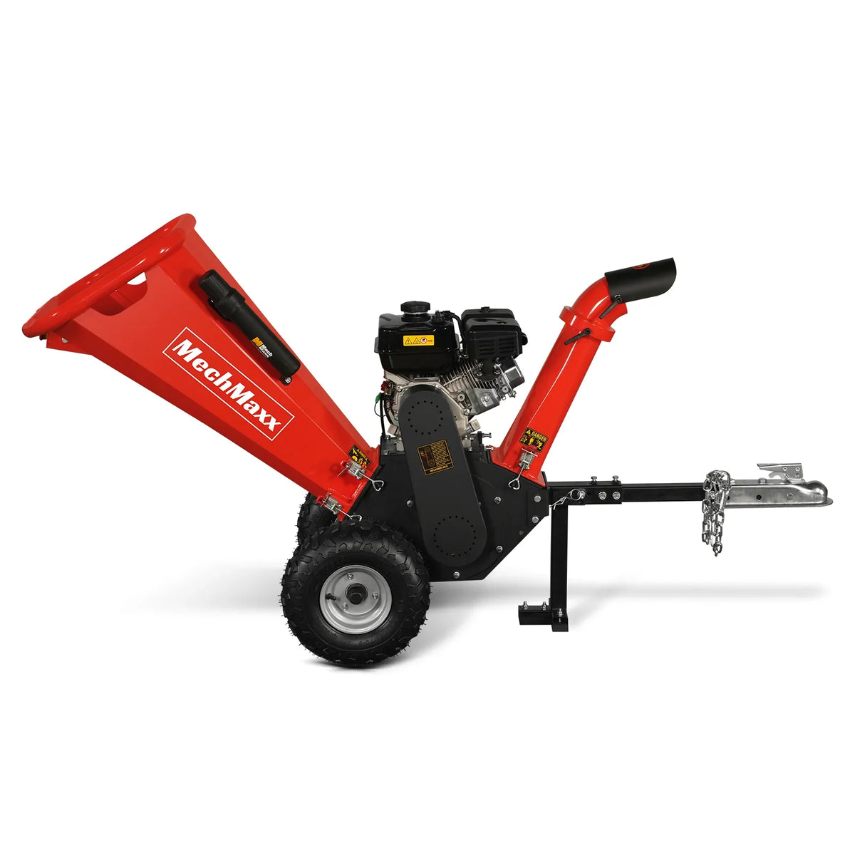 MechMaxx 4 inch DUCAR 212cc 7hp Gas Engine Powered Wood Chipper with Towbar, GS650