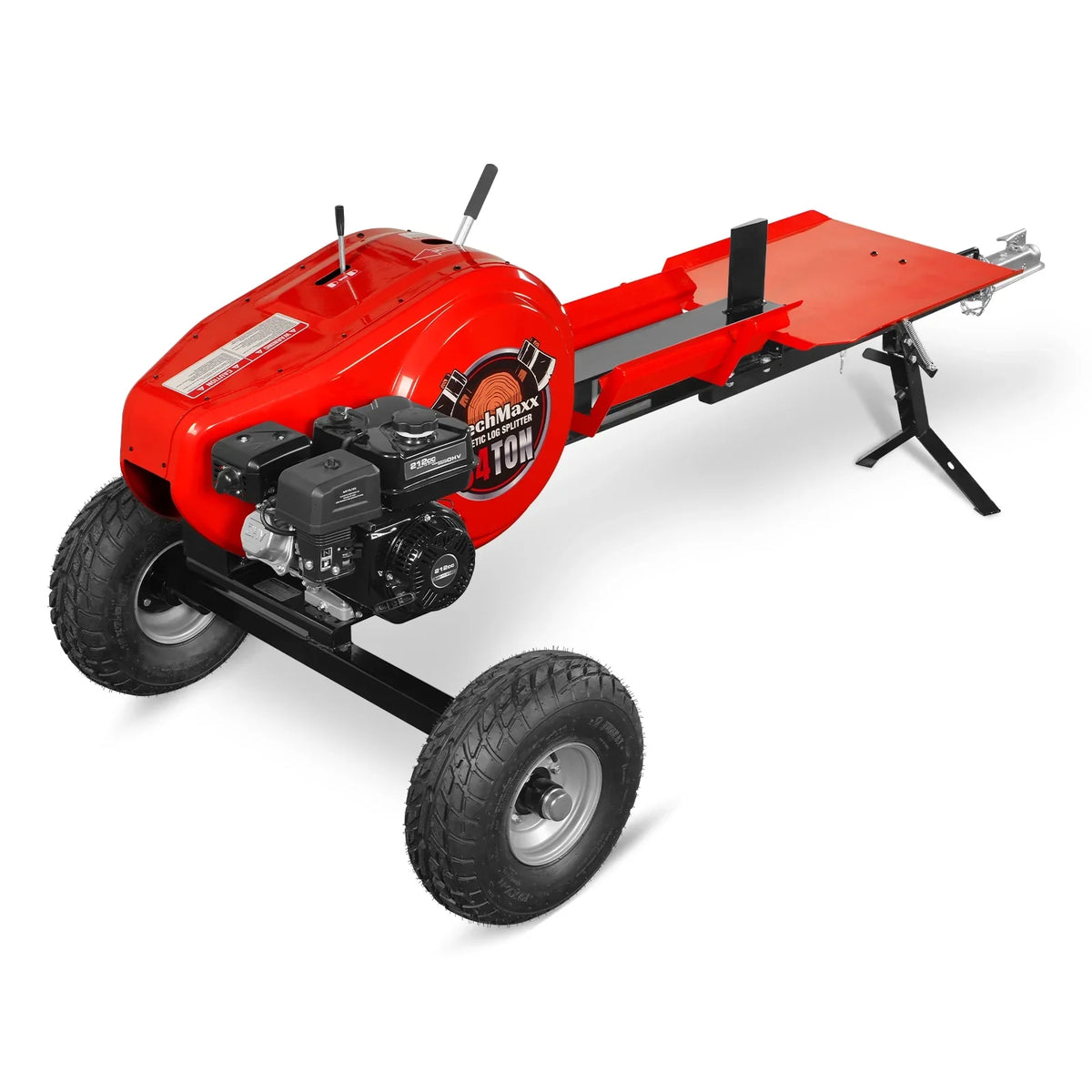 MechMaxx 34 Ton Kinetic Fast Log Splitter, 7 HP Ducar Gasoline Engine, 28" Log Diameter Capacity, 3-Sec Cycle Time, KT34