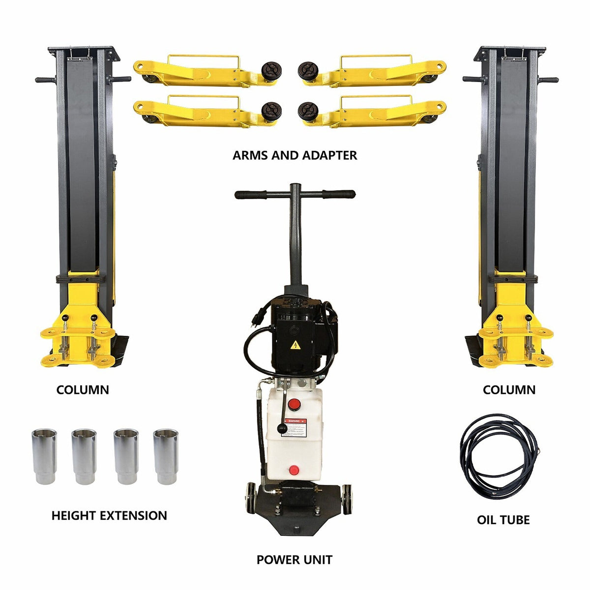 Katool 7,000 lb Portable 2-Post Car Lift PMRL200