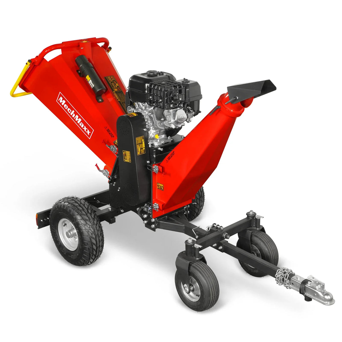 MechMaxx 6 inch ZONSEN E-Start 459cc 15hp Gas Powered 4 - Wheel Drum Wood Chipper with Taillight , B150