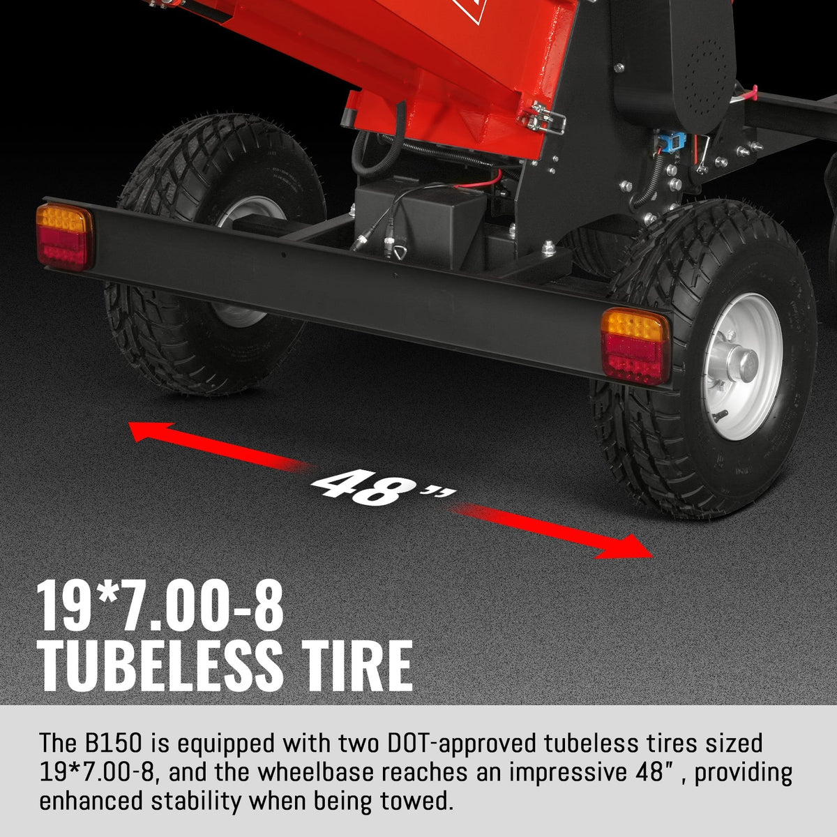 MechMaxx 6 inch ZONSEN E-Start 459cc 15hp Gas Powered 4 - Wheel Drum Wood Chipper with Taillight , B150