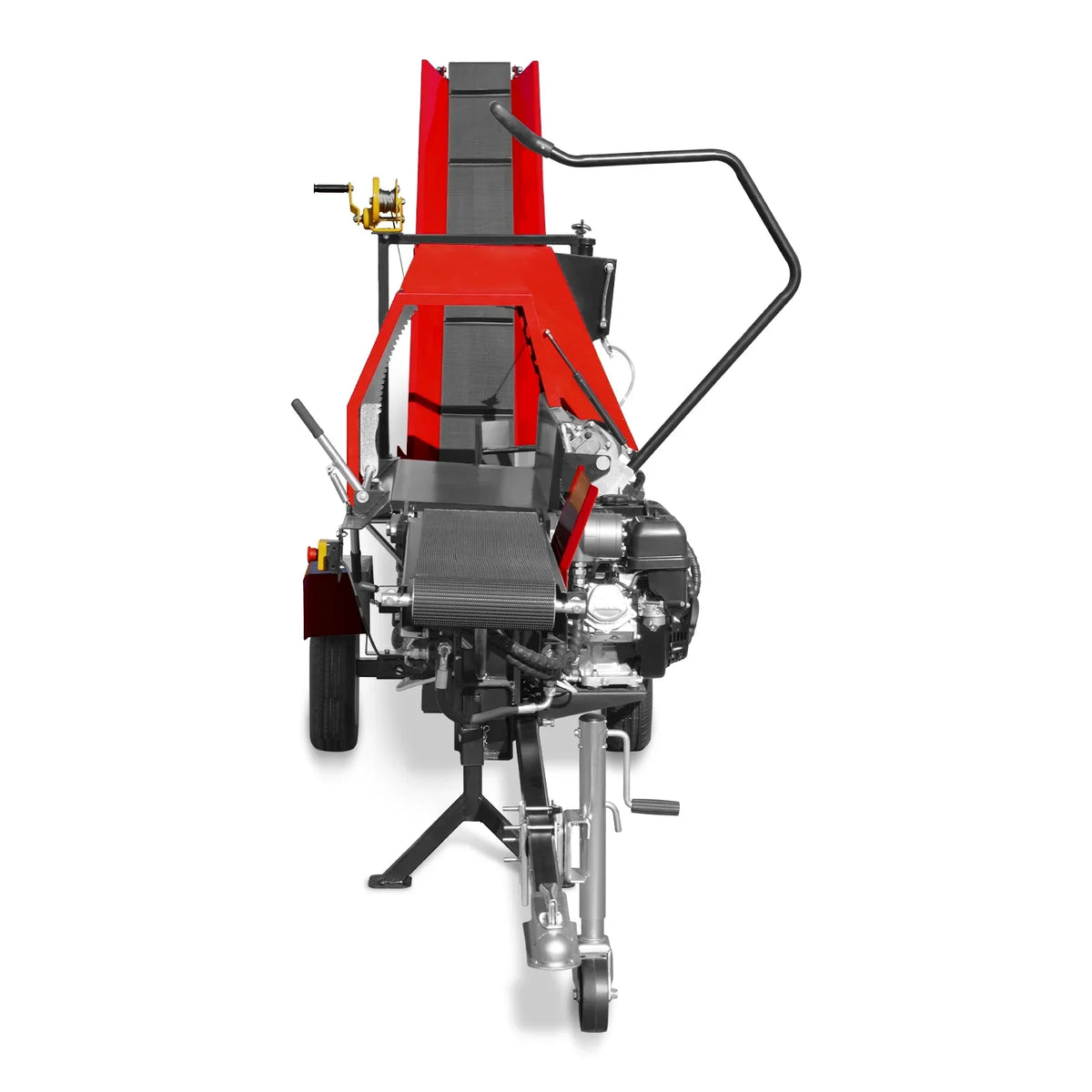 MechMaxx Honda GX390 Engine Firewood Log Splitter Processor with Conveyor, 20ton Splitting Force 24" x 15" Log Capacity, 18" Chainsaw, HLS20