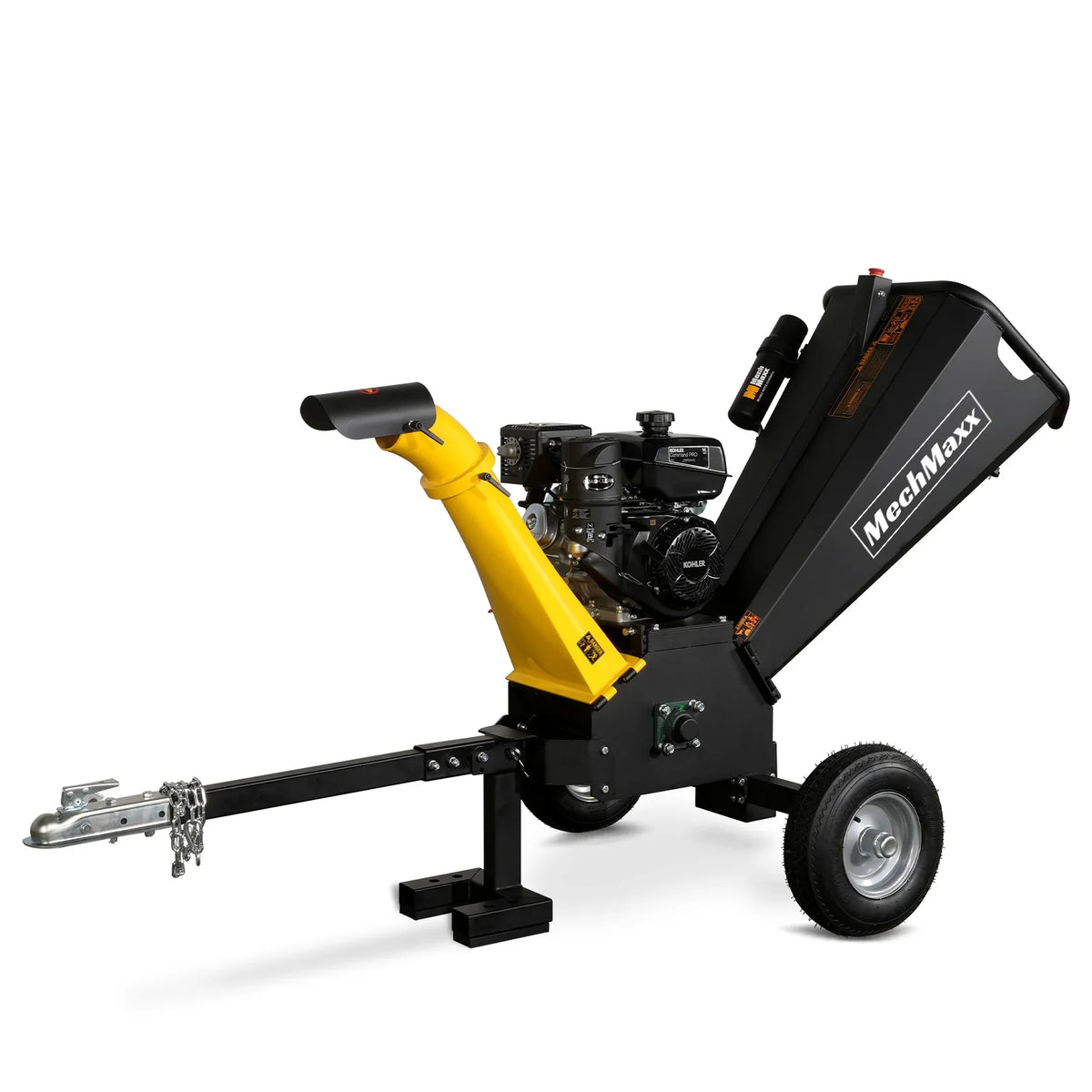 MechMaxx 5 inch E-start KOHLER 429cc Gasoline Engine Powered Wood Chipper, GS1500