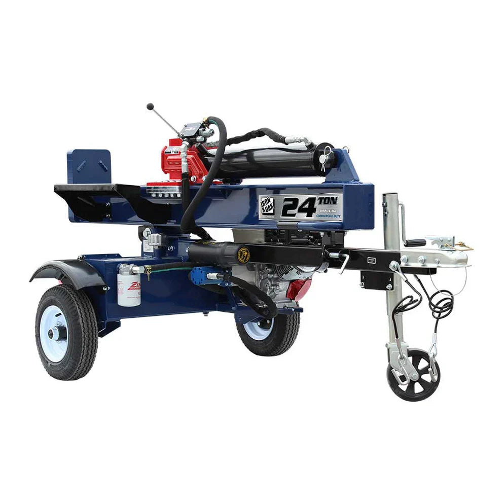 Iron & Oak 24-Ton Log Splitter with Honda GX160 – Model BHVH2418GX