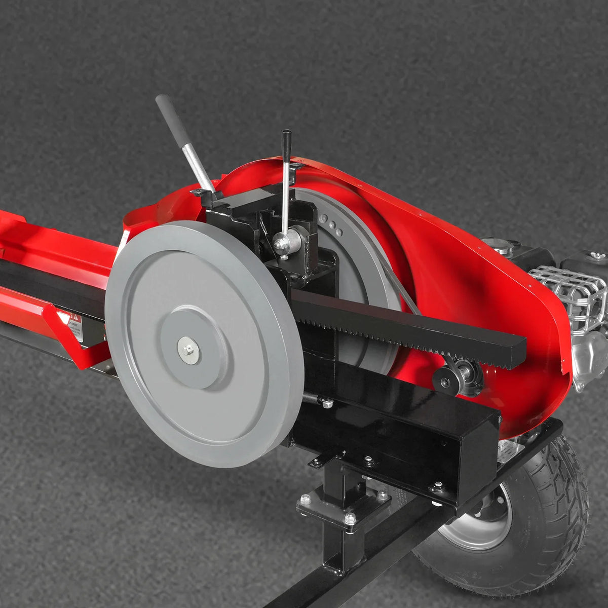 MechMaxx 34 Ton Kinetic Fast Log Splitter, 7 HP Ducar Gasoline Engine, 28" Log Diameter Capacity, 3-Sec Cycle Time, KT34