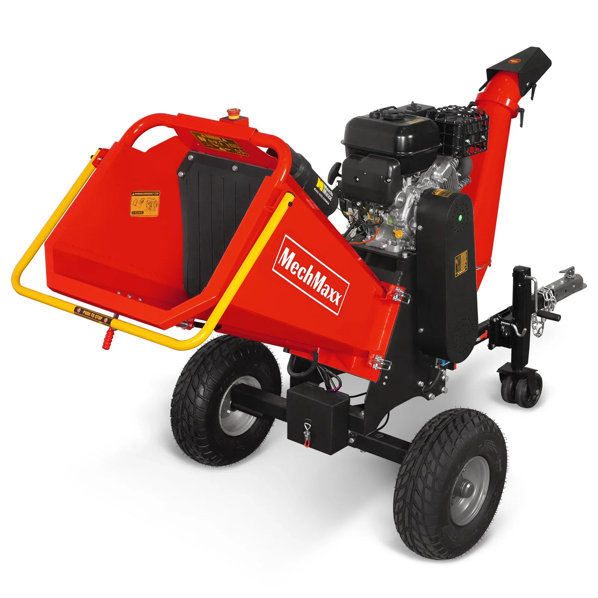 MechMaxx 6 inch E-start ZONSEN 420cc 13.4hp Gasoline Engine Powered Drum Wood Chipper , P4206
