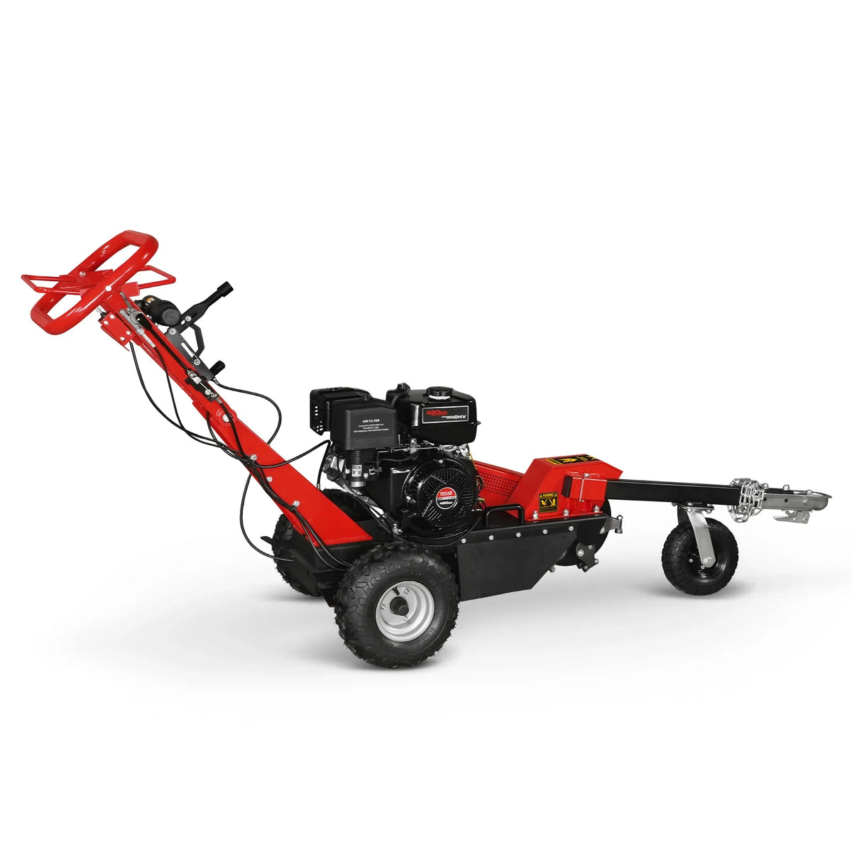 MechMaxx 15 inch 15HP 420cc DUCAR E-Start Stump Grinder with Tow Bar, SG380