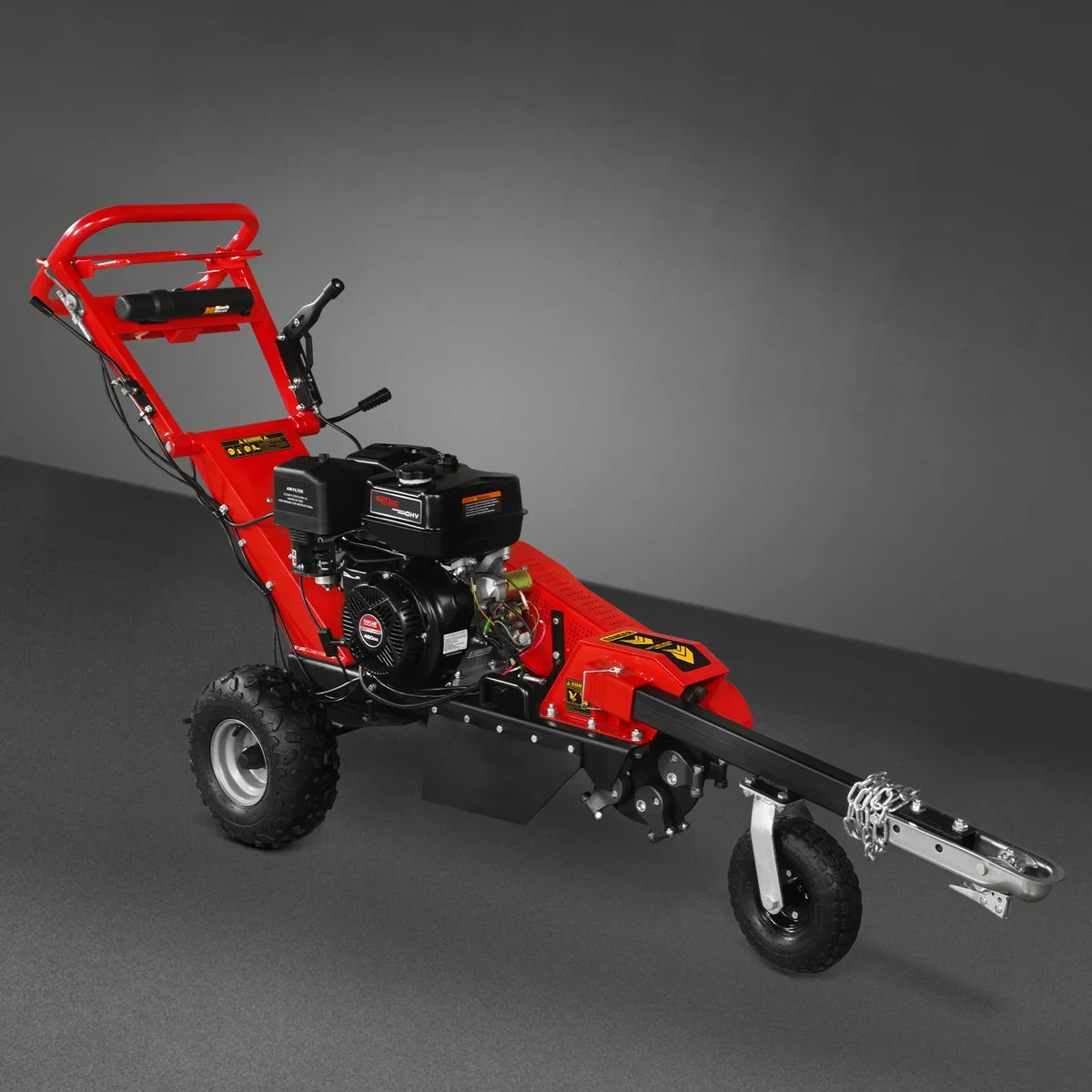 MechMaxx 15 inch 15HP 420cc DUCAR E-Start Stump Grinder with Tow Bar, SG380
