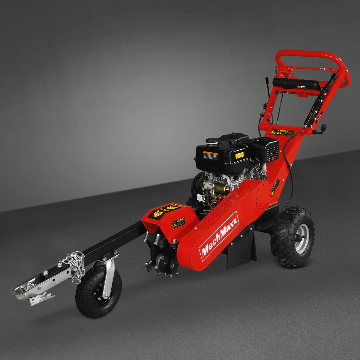 MechMaxx 15 inch 15HP 420cc DUCAR E-Start Stump Grinder with Tow Bar, SG380