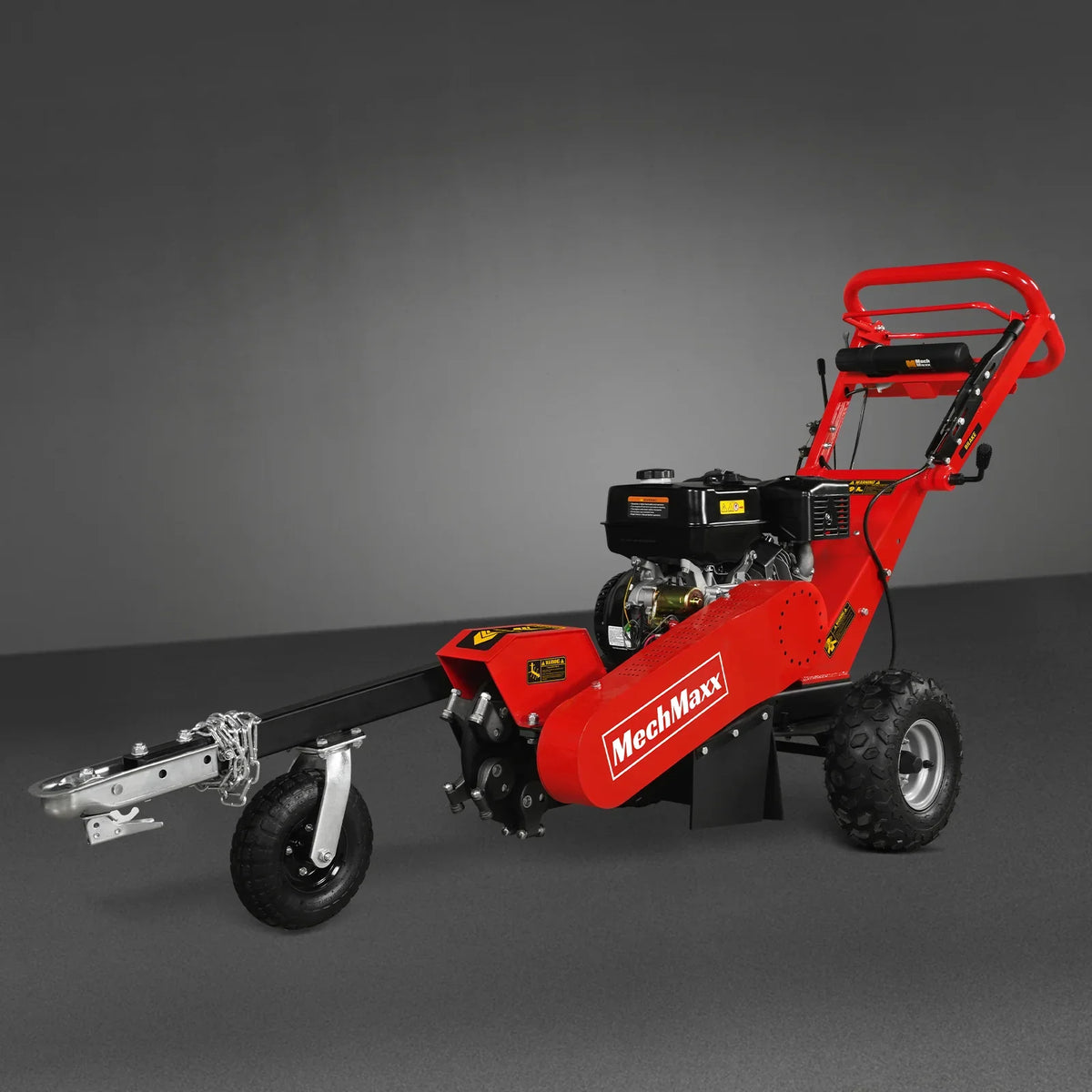 MechMaxx 15 inch 15HP 420cc DUCAR E-Start Stump Grinder with Tow Bar, SG380