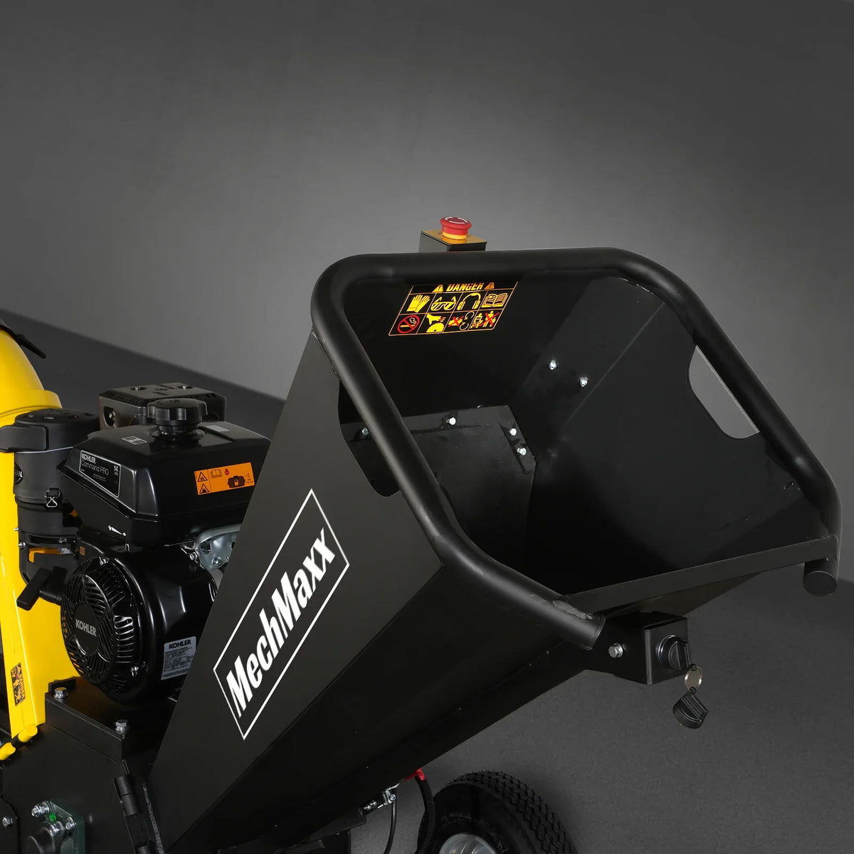 MechMaxx 5 inch E-start KOHLER 429cc Gasoline Engine Powered Wood Chipper, GS1500