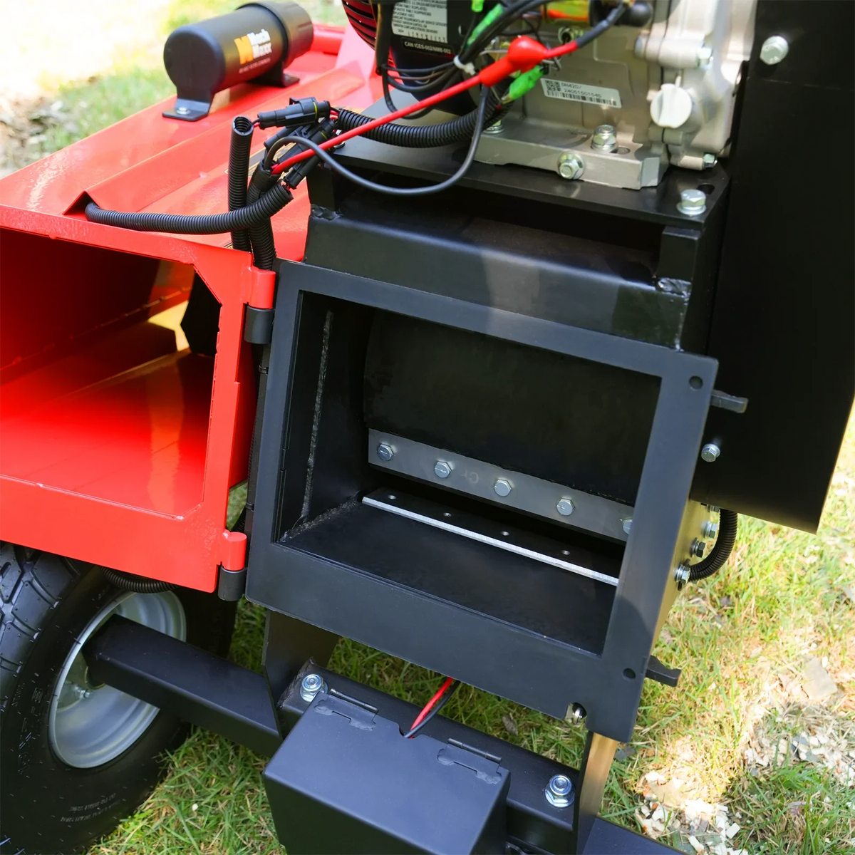 MechMaxx 6 inch E-start ZONSEN 420cc 13.4hp Gasoline Engine Powered Drum Wood Chipper , P4206