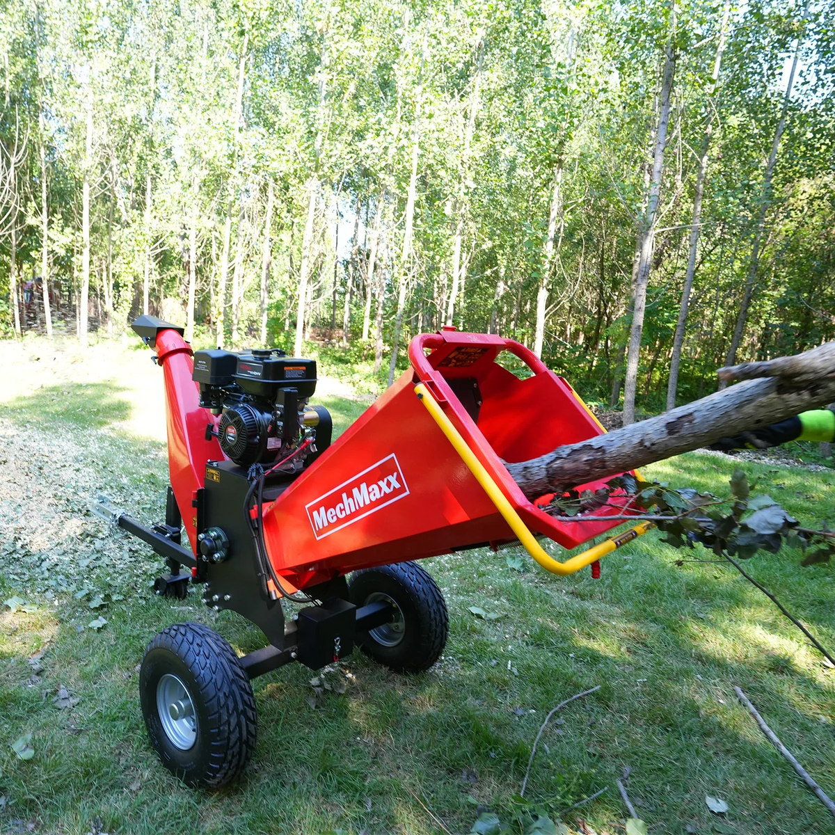 MechMaxx 6 inch E-start ZONSEN 420cc 13.4hp Gasoline Engine Powered Drum Wood Chipper , P4206