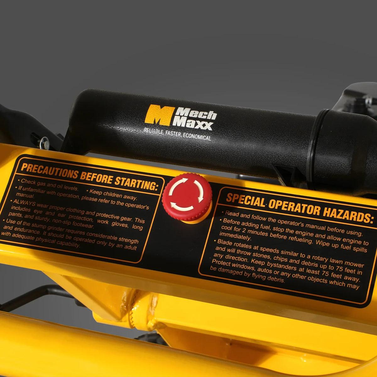 MechMaxx 15HP 420cc Gasoline Engine Tree Stump Root Grinder, SGR1500