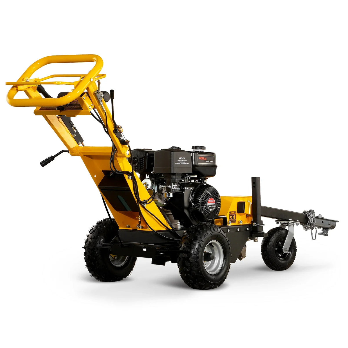 MechMaxx 15 inch 15HP 420cc DUCAR E-Start Stump Grinder with Tow Bar, SG380