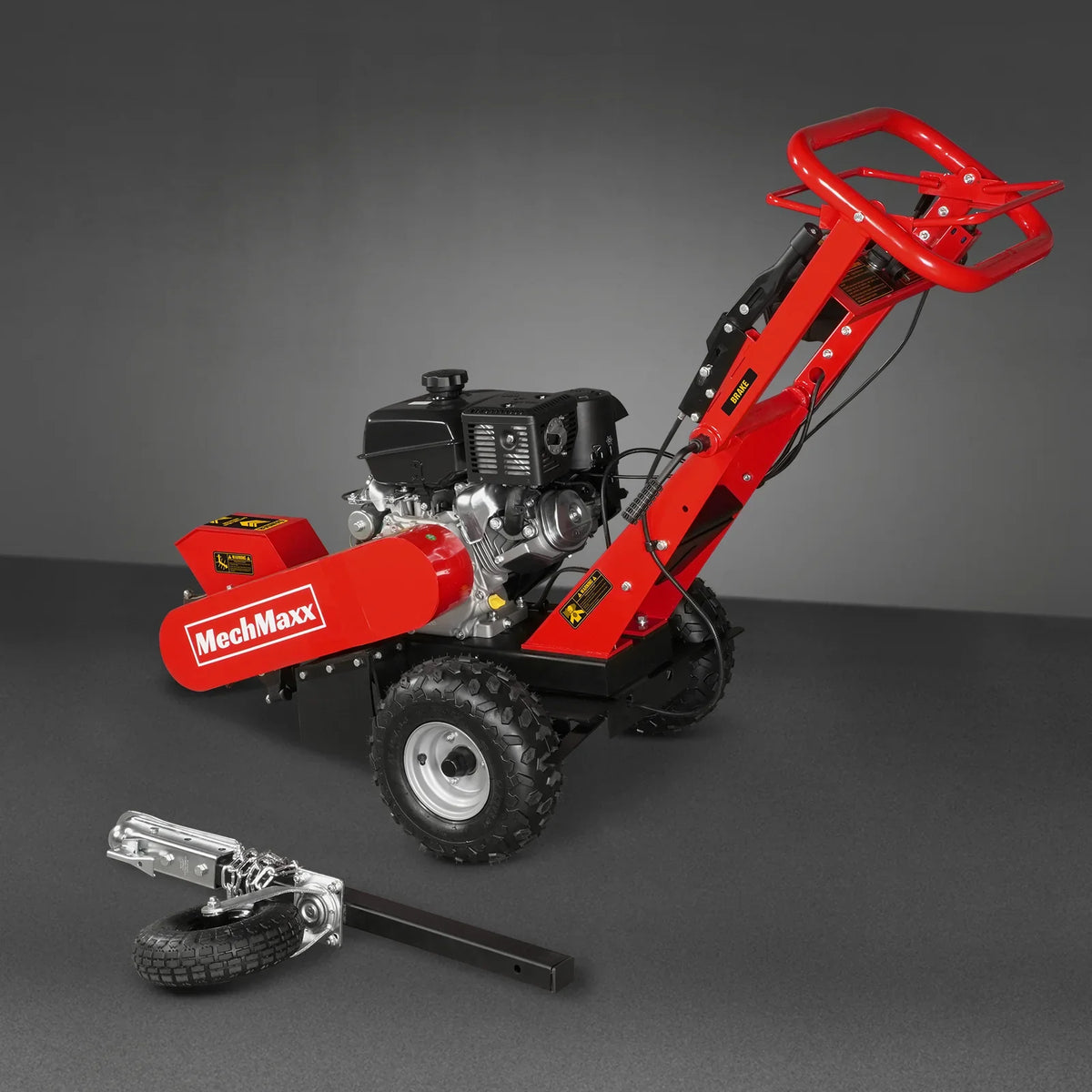 MechMaxx 15-inch 14hp 429cc KOHLER E-Start Stump Grinder with Tow Bar, SG380
