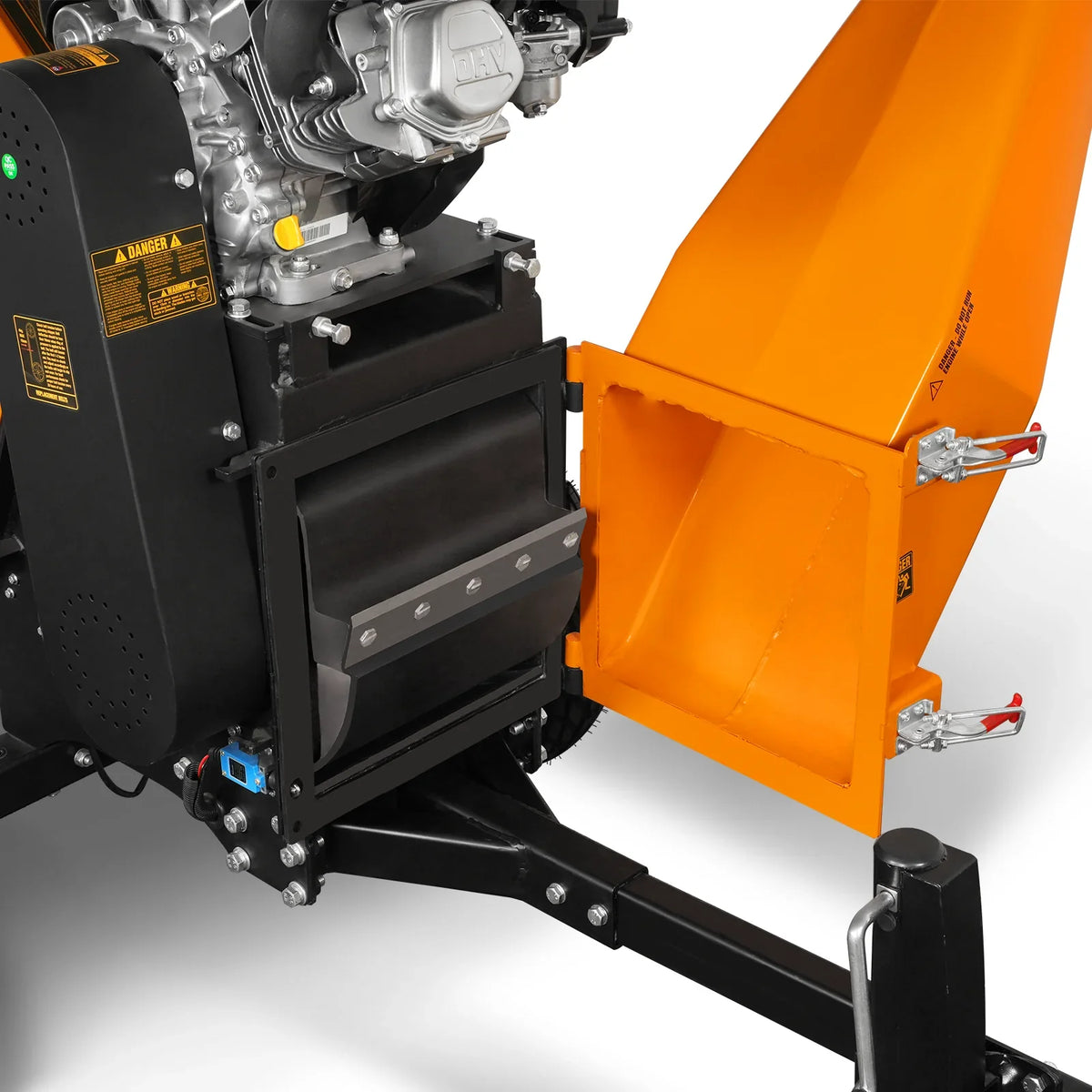 MechMaxx 6 inch E-start ZONSEN 420cc 13.4hp Gasoline Engine Powered Drum Wood Chipper , P4206