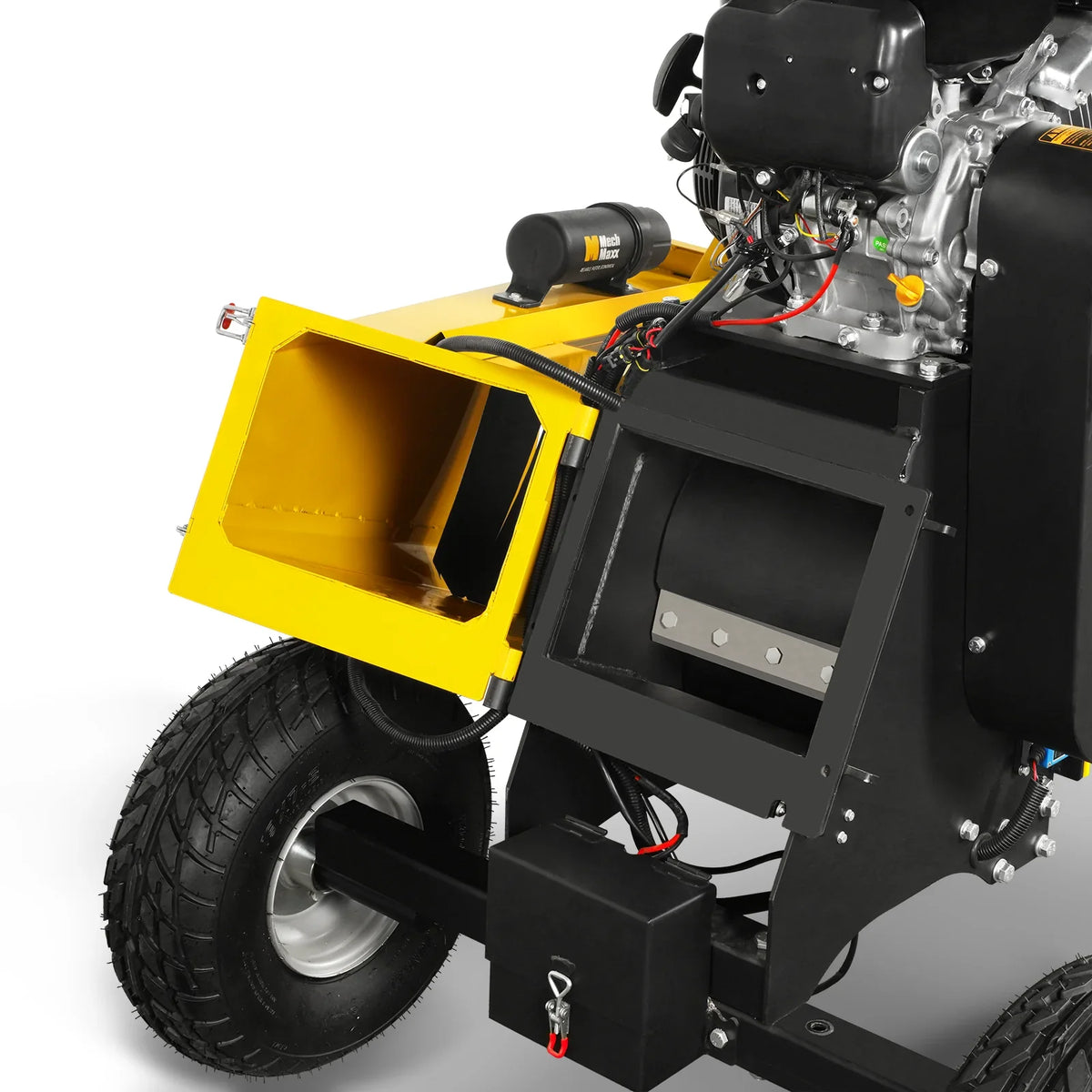 MechMaxx 6 inch E-start ZONSEN 459cc 15hp Gasoline Engine Powered Drum Wood Chipper, P4206