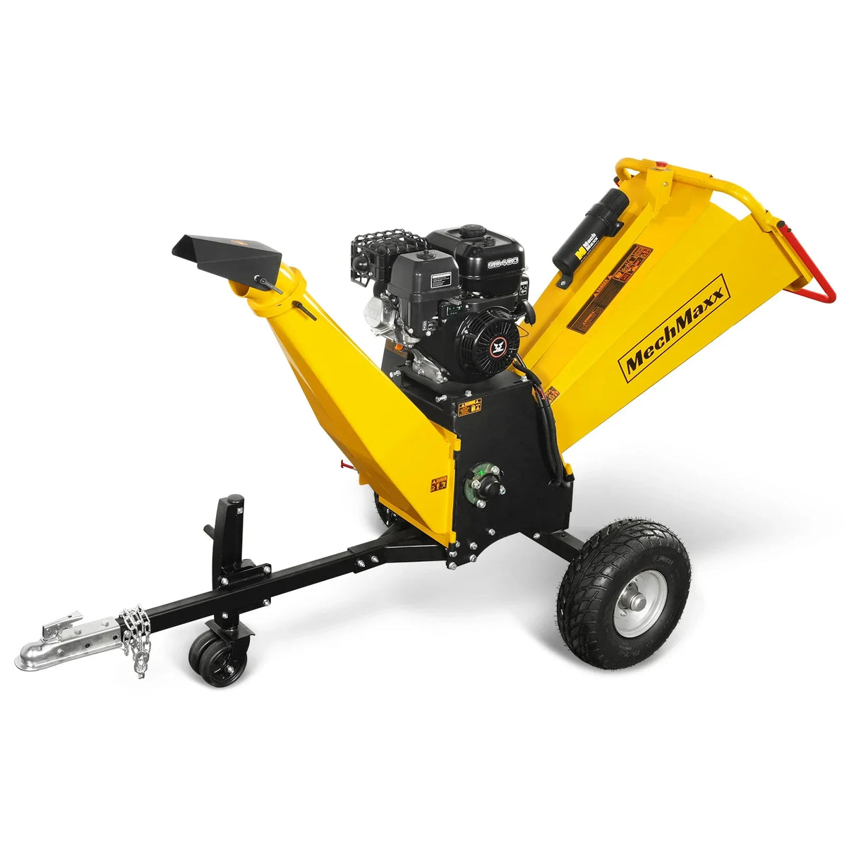 MechMaxx 6 inch E-start ZONSEN 459cc 15hp Gasoline Engine Powered Drum Wood Chipper, P4206