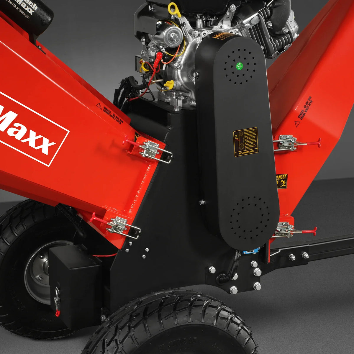 MechMaxx 6 inch E-start B&S VANGUARD 408cc 14hp Gasoline Engine Powered Drum Wood Chipper , P4206