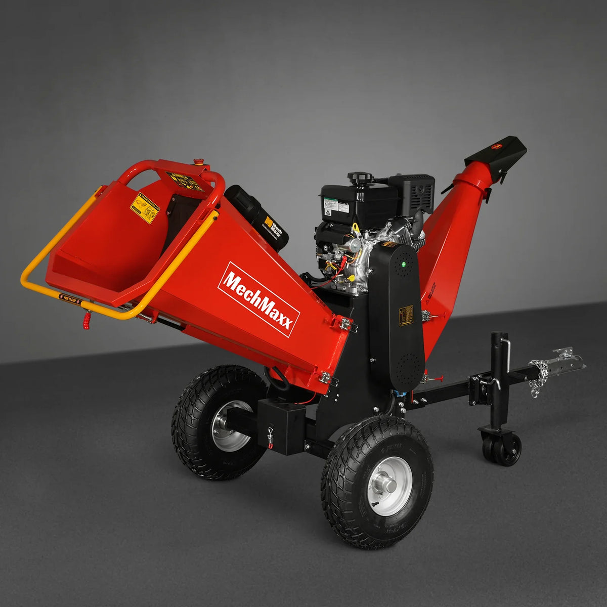 MechMaxx 6 inch E-start B&S VANGUARD 408cc 14hp Gasoline Engine Powered Drum Wood Chipper , P4206