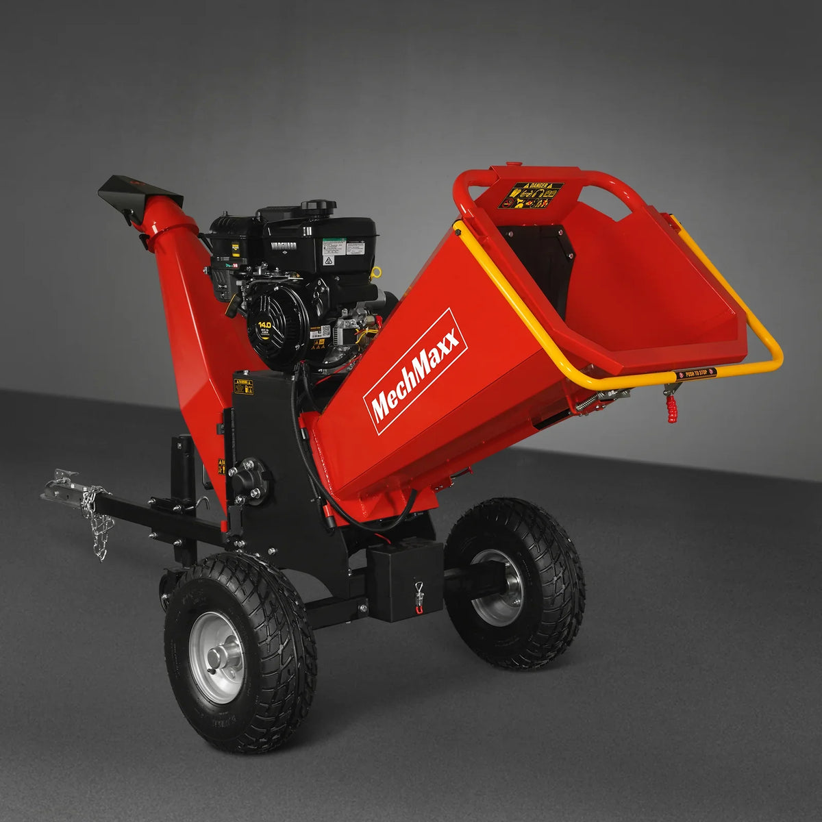 MechMaxx 6 inch E-start B&S VANGUARD 408cc 14hp Gasoline Engine Powered Drum Wood Chipper , P4206