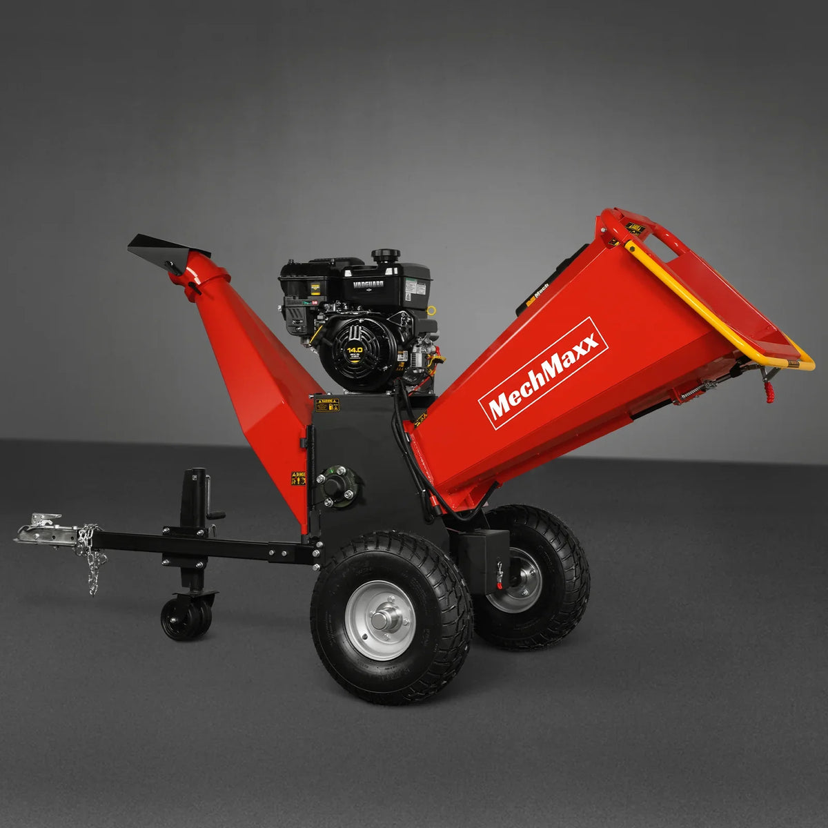 MechMaxx 6 inch E-start B&S VANGUARD 408cc 14hp Gasoline Engine Powered Drum Wood Chipper , P4206