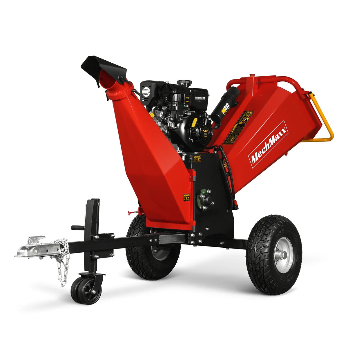MechMaxx 6 inch E-start B&S VANGUARD 408cc 14hp Gasoline Engine Powered Drum Wood Chipper , P4206