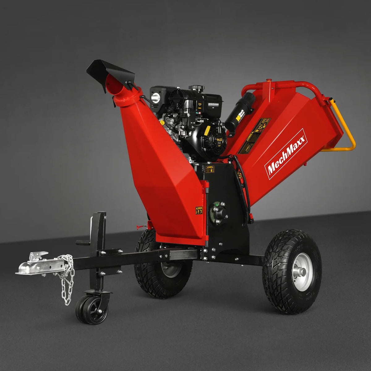 MechMaxx 6 inch E-start B&S VANGUARD 408cc 14hp Gasoline Engine Powered Drum Wood Chipper , P4206