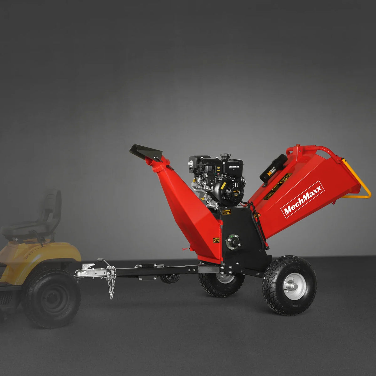 MechMaxx 6 inch E-start B&S VANGUARD 408cc 14hp Gasoline Engine Powered Drum Wood Chipper , P4206