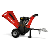 MechMaxx 4 inch DUCAR 212cc 7hp Gas Engine Powered Wood Chipper with Towbar,  GS650