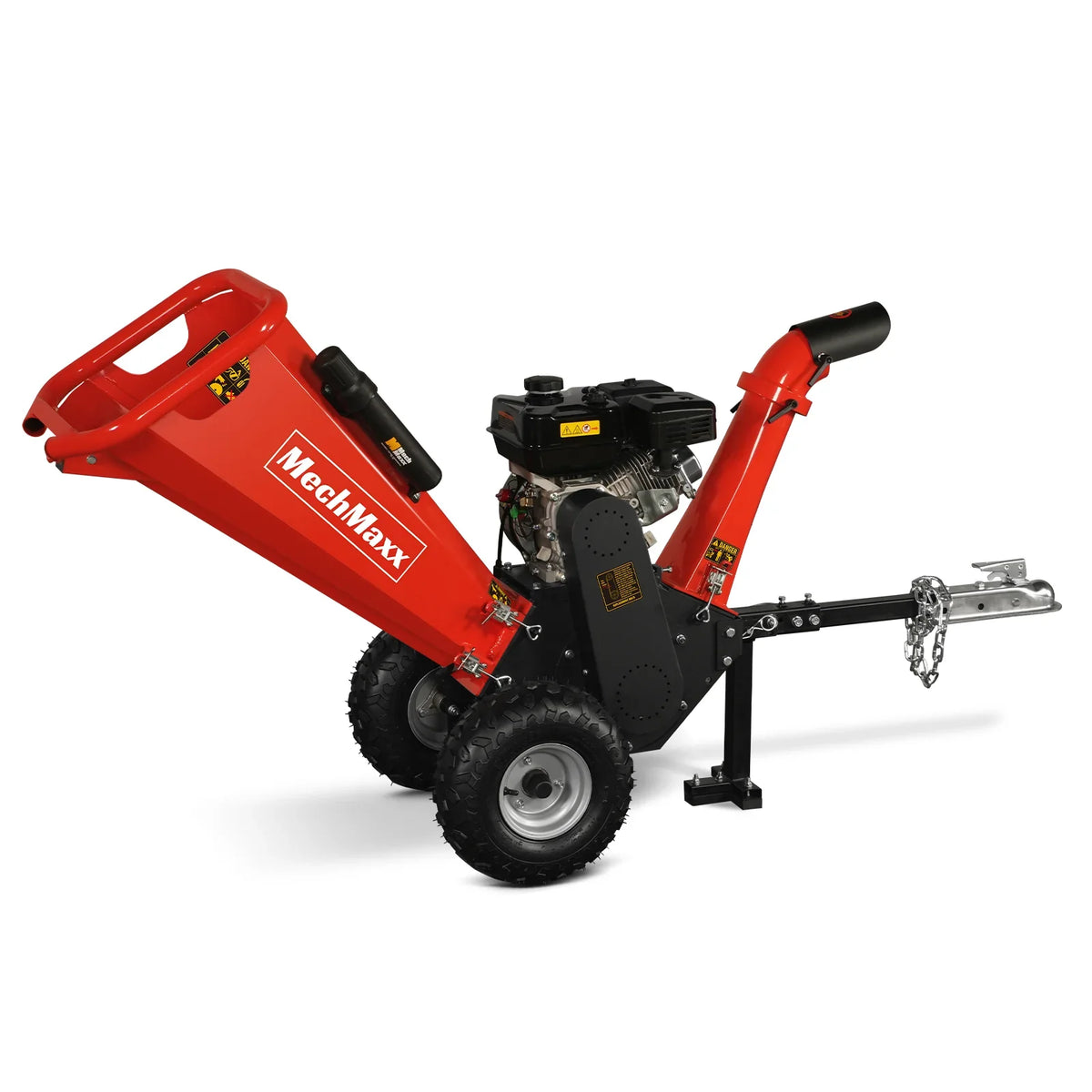 MechMaxx 4 inch DUCAR 212cc 7hp Gas Engine Powered Wood Chipper with Towbar,  GS650