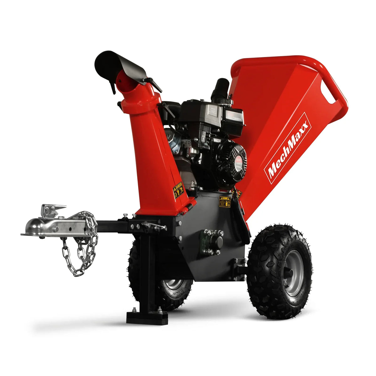 MechMaxx 4 inch DUCAR 212cc 7hp Gas Engine Powered Wood Chipper with Towbar,  GS650