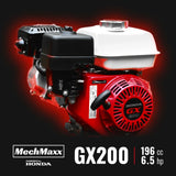 MechMaxx HONDA GX200 Gasoline Engine Powered 4 inch Wood Chipper,  GS650