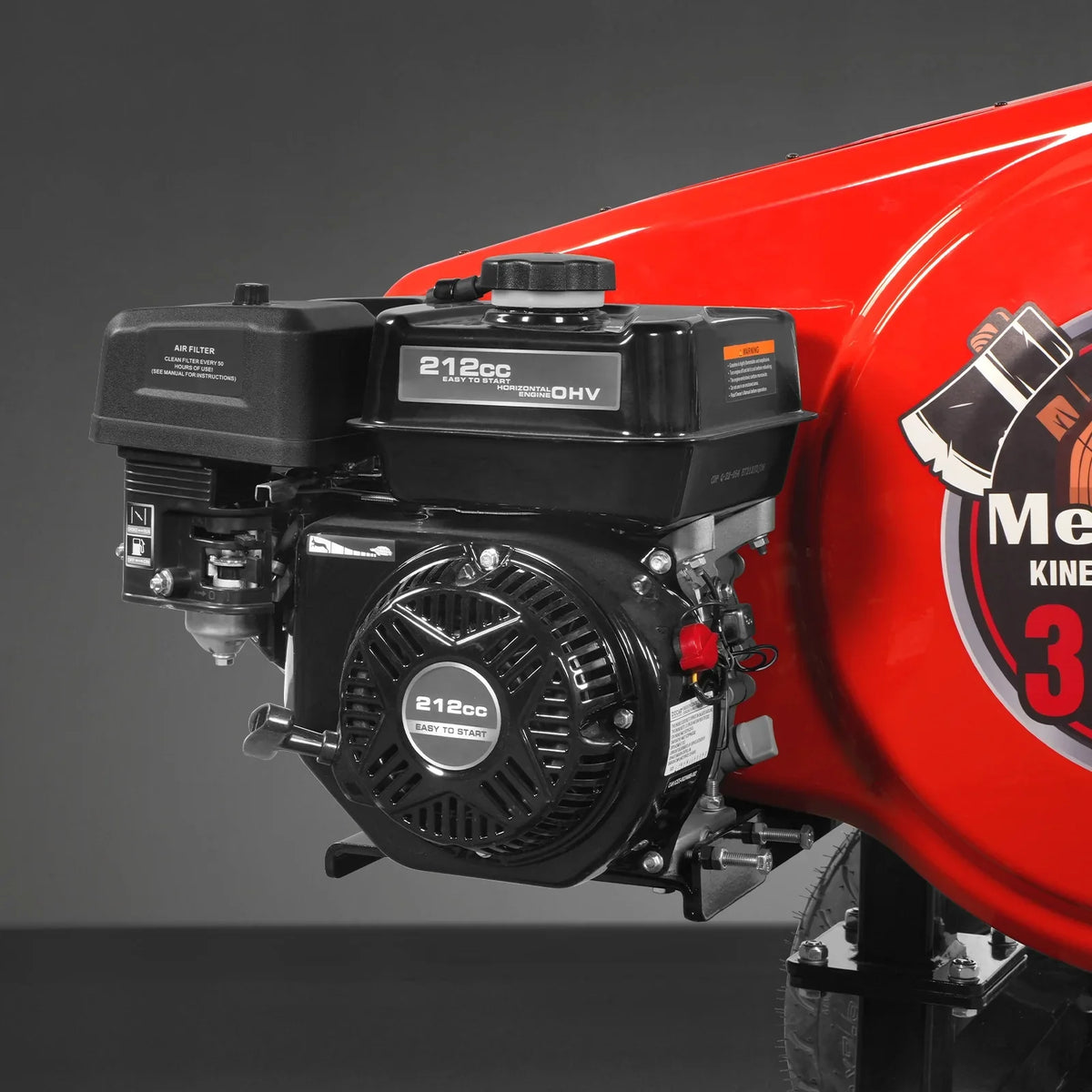 MechMaxx 34 Ton Kinetic Fast Log Splitter,  7 HP Ducar Gasoline Engine,  28" Log Diameter Capacity,  3-Sec Cycle Time,  KT34
