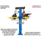 Atlas 9OHSC 2-Post Lift + Lawn Mower Adapter Combo