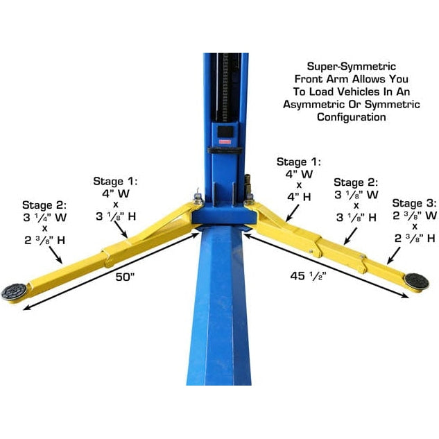 Atlas BP8000 8,000 lb Baseplate 2 Post Lift