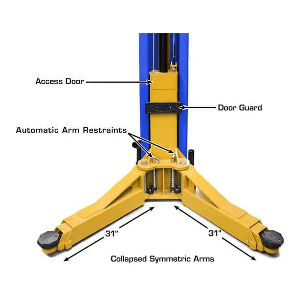 Atlas Platinum PVL12 ALI Certified 12,000 lb Overhead 2 Post Lift