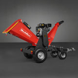 MechMaxx 6 inch ZONSEN E-Start 459cc 15hp Gas Powered 4 - Wheel Drum Wood Chipper with Taillight ,  B150