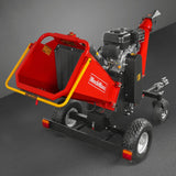 MechMaxx 6 inch ZONSEN E-Start 459cc 15hp Gas Powered 4 - Wheel Drum Wood Chipper with Taillight ,  B150
