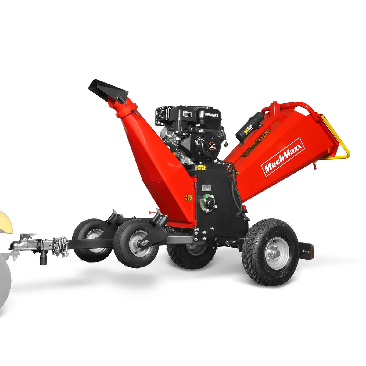 MechMaxx 6 inch ZONSEN E-Start 459cc 15hp Gas Powered 4 - Wheel Drum Wood Chipper with Taillight ,  B150