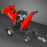 MechMaxx 6 inch ZONSEN E-Start 459cc 15hp Gas Powered 4 - Wheel Drum Wood Chipper with Taillight ,  B150