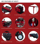 Boss Industrial 37 Ton Gas Log Splitter Bundle WD37T-BND