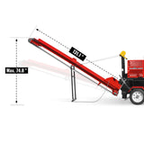 MechMaxx Firewood Log Splitter Processor with Conveyor,  20ton Splitting Force 24" x 15" Log Capacity,  18" Chainsaw,  HLS20