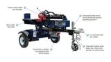 Iron & Oak 30-Ton Log Splitter with Honda GX270 Engine, Tow-Behind Heavy Duty BHVH3018GX