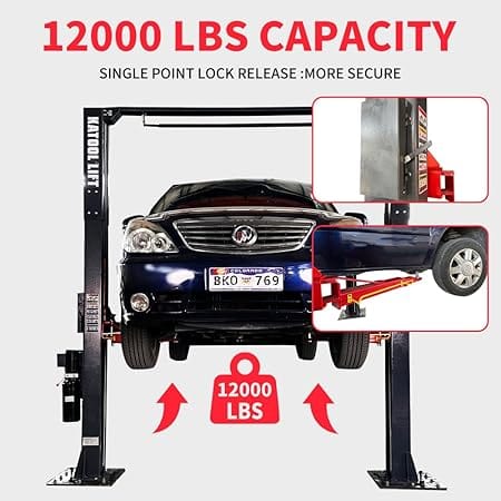 Katool 12,000 lb 2-Post Car Lift AM120SD