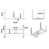 Katool 8,500 lb 4-Post Car Lift 4H850