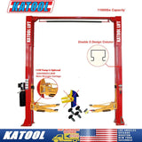 Katool 11,000 lb 2-Post Clearfloor Car Lift M110