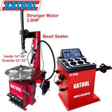Katool T810 Tire Changer and B700 Wheel Balancer Combo